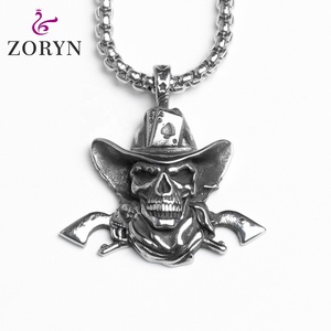 Collares con Colgante de Corazón de Acero Inoxidable, Estilo Industrial, Gótico, Punk, Vintage, Joyería de Moda de Acero de Titanio para Hombre - Product Image 4