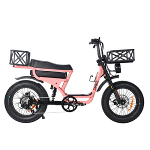Nouveau Vélo Électrique Rétro <span class=keywords><strong>Vintage</strong></span> 2026, Moped 48V 500W, Double Suspension, Fourche Harlem, Siège Long Fatboys, Pneus Larges, 50KM/H - Product Image 4