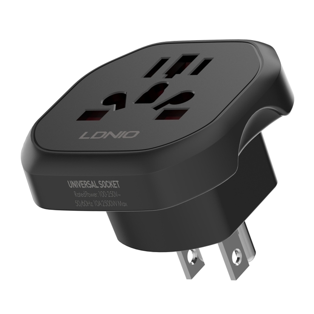 LDNIO Z7 Wholesale Price US EU UK AU Travel Adapter Plug Outlet Worldwide 250V AC Socket Converter Wall Charger Power Adaptor