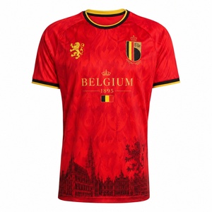 Maillot de <span class=keywords><strong>football</strong></span> et short de l'équipe nationale belge classique domicile/extérieur 2026 2018 2022 2014 – Tenue de la Coupe du Monde de <span class=keywords><strong>football</strong></span> de <span class=keywords><strong>Belgique</strong></span> - Product Image 2