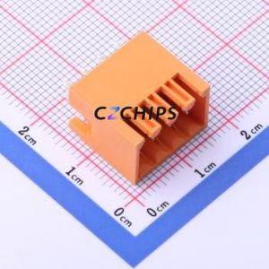 KF2EDGEVC-3.5-2*4P Plug-in Terminal Block Through hole,P=3.5mm Connector Board-to-Board / Socket - Closed 2x4P 3.5mm Orange - Product Image 1
