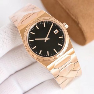 Reloj Mecánico Automático Clásico y Elegante con Caja de Acero Inoxidable en Oro Rosa y Visualización de Fecha para Hombre y Mujer - Product Image 6