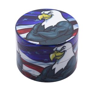 2025 populaire 40/50/55/63mm 4 pièces l'ensemble d'impression drapeau oeuvre meuleuse en alliage de Zinc - Product Image 1