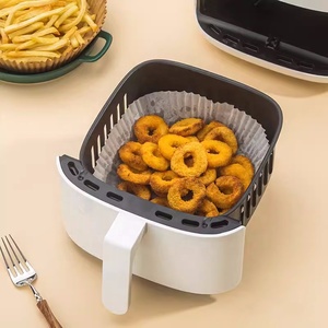 Alas kue bulat anti lengket sekali pakai dan kertas & papan perkamen udara persegi untuk makanan yang dilapisi untuk roti untuk Air Fryer - Product Image 2