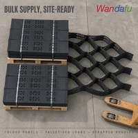 Système de confinement cellulaire en HDPE Geocell, grille en plastique Geocell pour la stabilisation des sols, la protection des pentes, la construction de routes, les allées