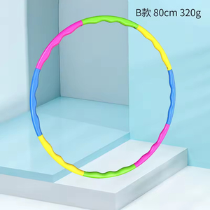 JM2 Venta al por Mayor Aro de <span class=keywords><strong>Hula</strong></span> Profesional de 80cm 90cm, Diseño Suave, Desmontable, con Peso, para Fitness - Product Image 6