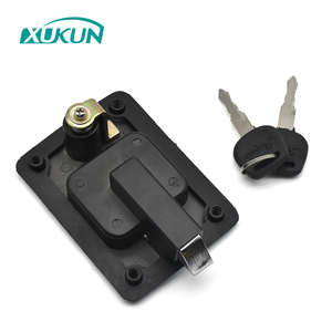 XK117 Black <strong>Panel</strong> Steel Zinc Die-Casting Housing Powder Coated Car Bus Luggage Storehouse Safety Recessed <strong>Door</strong> Paddle Lock <strong>Latch</strong> - Product Image 3