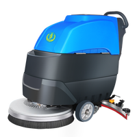 Mesin Pencuci Lantai Komersial New Walk 24V DC Listrik Lebar Kerja 510mm untuk Hotel, Supermarket, Pabrik