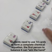 Alat Bantu Pengajaran Kimia Mahjong untuk Siswa SMP dengan Persamaan Kimia dan Tabel Periodik Gaya Klasik