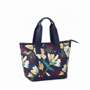 Sac fourre-tout en <span class=keywords><strong>cuir</strong></span> PU à motif floral vintage personnalisé Royal Fair, sac à main pour le week-end, le brunch, le bureau, le travail, sac de tous les jours pour femmes - Product Image 1