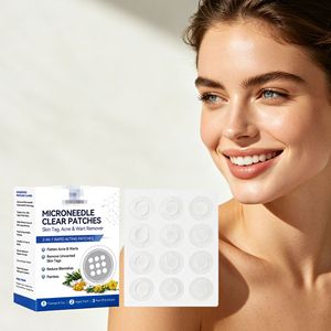 24 Patchs Hydrocolloïdes Anti-Acné à Micro-Aiguilles Professionnels Invisibles pour Soin de la Peau, Patchs Absorbants et Cicatrisants pour l'Acné - Product Image 1