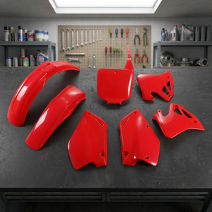 Per Honda CR 125 1995-1997 posteriore in acciaio al carbonio Kit ricambi moto elegante Motocross 067 spedizione aria a luci rosse inclusa - Product Image 3