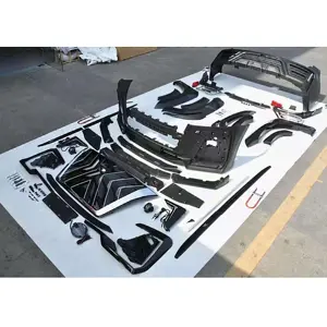Kit de carrocería para <span class=keywords><strong>Nissan</strong></span> Patrol Y62, cubierta de rejilla de parachoques trasero y delantero, guardabarros, actualización a 2020, black hawk edition, 2021 - Product Image 1