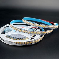 Strip LED SMD2835 18W 240LED/M 10mm 12V/24V RGB Putih Hangat Merah Hijau Biru Tahan Air Kontrol Jarak Jauh Wi-Fi IP67 CRI90 Garansi 5 Tahun