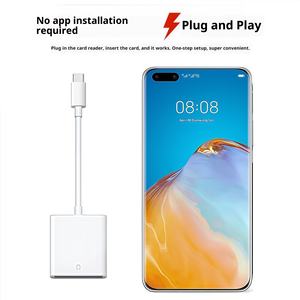 Adaptador de cable de datos USB 3,1 tipo C a SD/<span class=keywords><strong>SDXC</strong></span> OTG Mini lector de tarjetas externo para teléfonos <span class=keywords><strong>Samsung</strong></span> y Xiaomi - Product Image 2