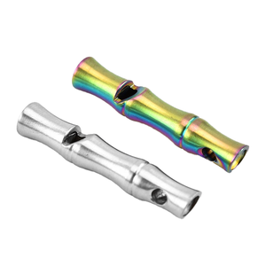 Silbato de Emergencia para Camping, Supervivencia al Aire Libre, Deportes, Equipo de Árbitro, Forma de Bambú, Metal, para Juegos de Pelota, Venta al Por Mayor del Fabricante - Product Image 1