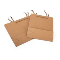 Sacs cadeaux personnalisés en papier recyclé avec poignées longues, impression offset, pour magasins de vêtements et entreprises, sacs vierges