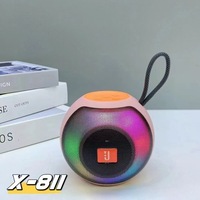 Altavoz Inalámbrico Portátil con LED RGB de Colores, Resistente al Agua IPX5 5.3, Regalo Creativo para Exteriores, Pequeño y con Sonido de Alta Calidad, Suministro Directo de Fábrica
