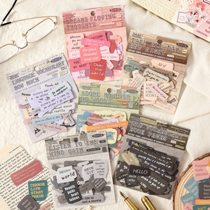 50 <span class=keywords><strong>pegatinas</strong></span> por paquete, Serie Wandering Words, Lindas <span class=keywords><strong>pegatinas</strong></span> para planificador, Materiales para planificador en inglés - Product Image 1