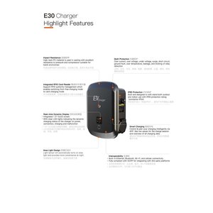 Stazione di ricarica per veicoli elettrici monofase e trifase con connettore tipo 2 connettori IP65 LCD OLED EV