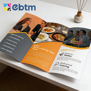 Op maat gedrukte A6 folderboekjes, glanzende kartonnen flyers, A4 A5 brochures, pamfletten, zakelijke reclameflyers, drukwerk service - Product Image 2