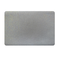 Set de table rectangulaire arrondi en PVC RNPT, effet coquillage floral doux, finition réfléchissante, résistant à l'huile, pour la salle à manger à domicile