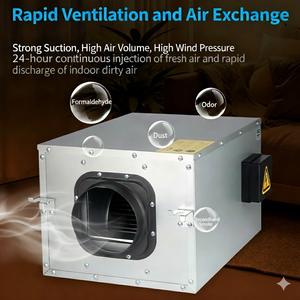Kipas Saluran Ultra-Senyap 35-39dB - Filtrasi 3-Tahap untuk Penghilang Asap Restoran Hot Pot/Barbekyu - Product Image 3