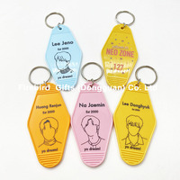 Porte-clés d'hôtel vintage personnalisés avec logo imprimé/estampé, porte-clés d'hôtel, porte-clés promotionnel en plastique personnalisé, porte-clés de motel en aluminium