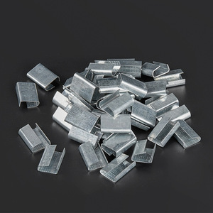 Boucle de cerclage en acier 1608, type manuel, durable, pour interface de ruban d'emballage, boucle métallique pour utilisation manuelle - Product Image 1