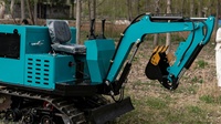 Mesin Pertanian Multifungsi: Excavator Crawler 58HP dengan Bucket 0.21m³ & Lampiran Pengolah Tanah