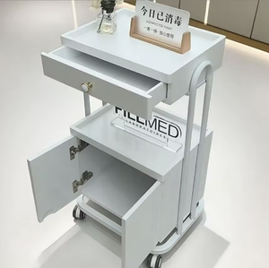 Multifunctional Beauty Salon Trolley Floor <b>Standing</b> Storage Cart Moisture Proof Stable Utility Pushchair for Barbershop Manicure - Product Image 3