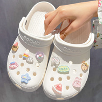 Breloques de chaussures en métal personnalisables Ours Arc-en-ciel, accessoires décoratifs pour enfants avec impression UV, écologiques