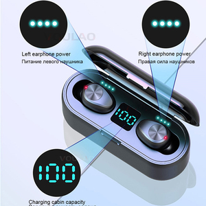 F9 TWS Originale V5.0 Auricolari Senza Fili di Tocco HiFI Stereo Sport Auricolari Con Microfono con display a led - Product Image 4