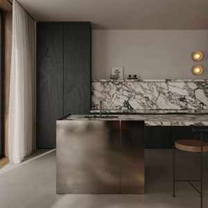 Cajón de armario de cocina de aluminio de acero inoxidable multifuncional resistente a los arañazos impermeable para grifo de comedor Island Villa - Product Image 2