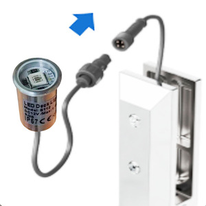 1.5W RVB encastré 12V garde-corps en verre lumières LED lumières de pont extérieur étanche pour marches escalier patio <span class=keywords><strong>piscine</strong></span> <span class=keywords><strong>Kit</strong></span> d'éclairage de pont - Product Image 1