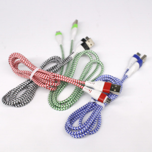 Nhà Máy Trực Tiếp Giá Thấp Có Thể Được Tùy Chỉnh Điện Thoại Di Động Bện Cáp Usb Micro Usb <span class=keywords><strong>Cable</strong></span> Dòng Dữ Liệu Phẳng Usb Micro <span class=keywords><strong>Cable</strong></span> Sạc - Product Image 4