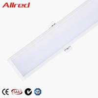 CE RoHS Encastré LED Lumière linéaire Anodisé Aluminium Givré PC Utilisation industrielle de rendement optimum