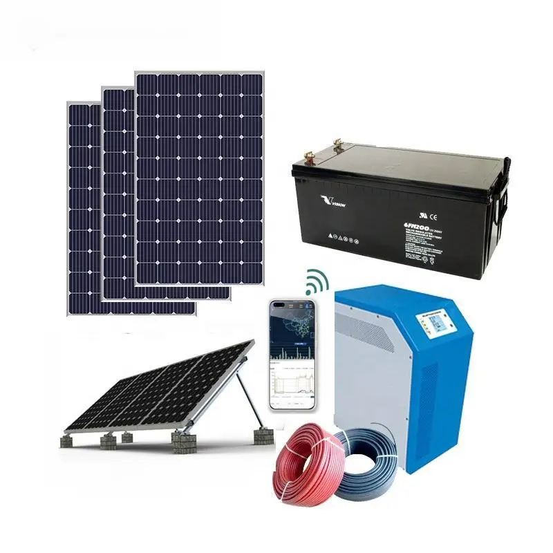 Солнечная система «все в одном» для дома/солнечных батарей, 5000 Вт, 110 В, 220 В, 380 В, Panouri Solare Pano, Солнечная/Солнечная система производства электроэнергии
