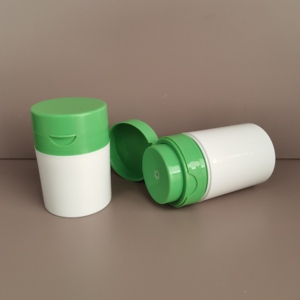 Popolare Flacone Sottovuoto con Tappo Flip-top da 30ml 50ml 100ml, Bottiglia Cilindrica a Pressione per <span class=keywords><strong>Crema</strong></span> Viso - Product Image 3