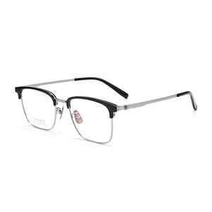 Sven Large-Face Full-Rim Punk Style Women Myopia Glasses Frame Print Square Ultra-Light Titanium Model 26023J Danyang Optical