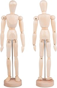 Bview 미술 용품 아티스트 드로잉 나무 인체 5.5 인치 키 큰 나무 마네킹 아티스트 스탠드와 Manikin - Product Image 3