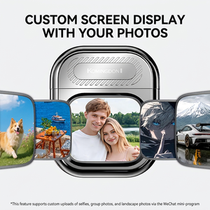 เครื่องโกนหนวดขนาดเล็ก หน้าจอ LCD ปรับแต่งได้ AI DIY รูปภาพ เครื่องโกนหนวดไฟฟ้าพกพาสำหรับผู้ชาย กันน้ำ IPX7 ชาร์จแบบ Type-C มีดโกนสำหรับเดินทาง - Product Image 4