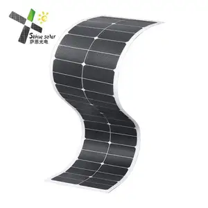 最高の太陽光発電会社薄いフィルムフレキシブルソーラーパネル80w100W200W簡単な設置のためのフレキシブルソーラーパネル