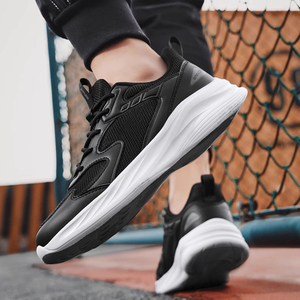 Zapatillas Deportivas Casuales de Verano para Hombre, de Color Sólido, con Amortiguación, Transpirables, Resistentes al Desgaste, con Forro de Malla, Cierre con Cordones - Product Image 3