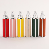 Portable Mini 5ml 10ml En Cuir Voyage Parfum Échantillon Vaporisateur Bouteilles Vide Volume Emballage Diffuseur Verres De Stockage