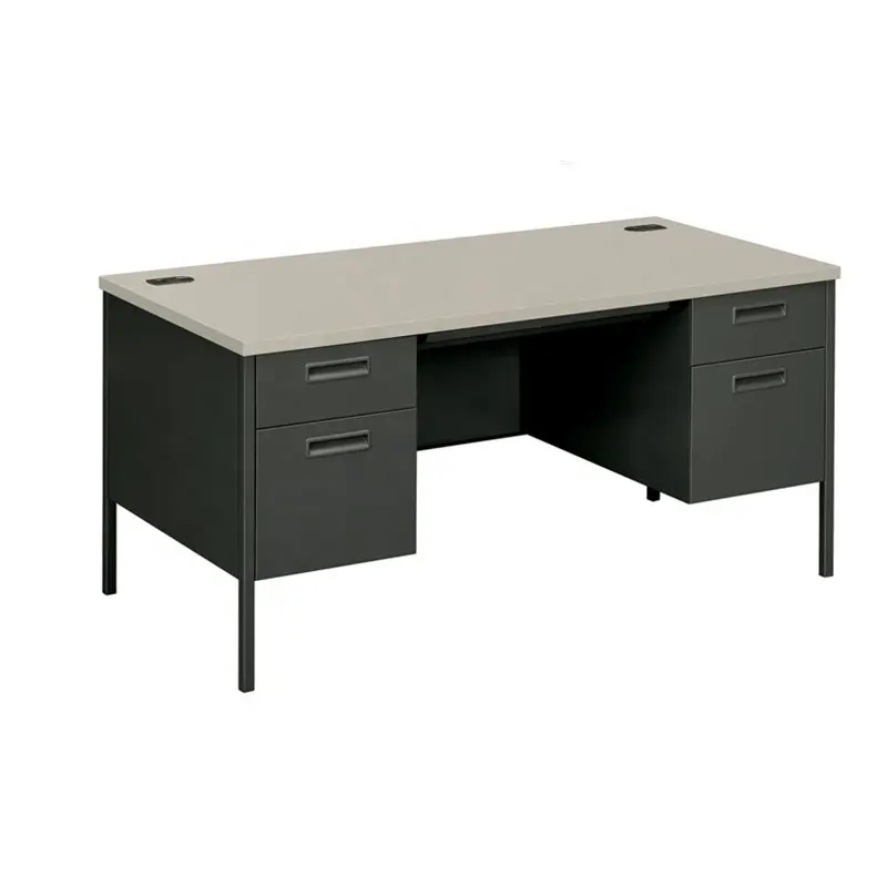 60 "W Классический двухпозиционный боковой секретарский стол с 2 коробками/2 ящиками для файлов офисный стол