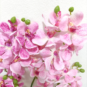Orchidées Cymbidium en latex à toucher réel, faites à la main, à longue tige, fleurs artificielles, décoration pour la fête des mères, Halloween, Nouvel An, vente chaude - Product Image 6
