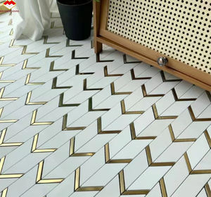 Carreaux de marbre poli pour sol et mur, mosaïques pour salle de bain, carreaux de mosaïque pour sol et mosaïques pour mur - Product Image 5