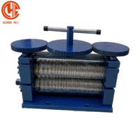 Machine à laminer manuelle en métal bleu personnalisable pour la façonnage de tablettes en bijouterie