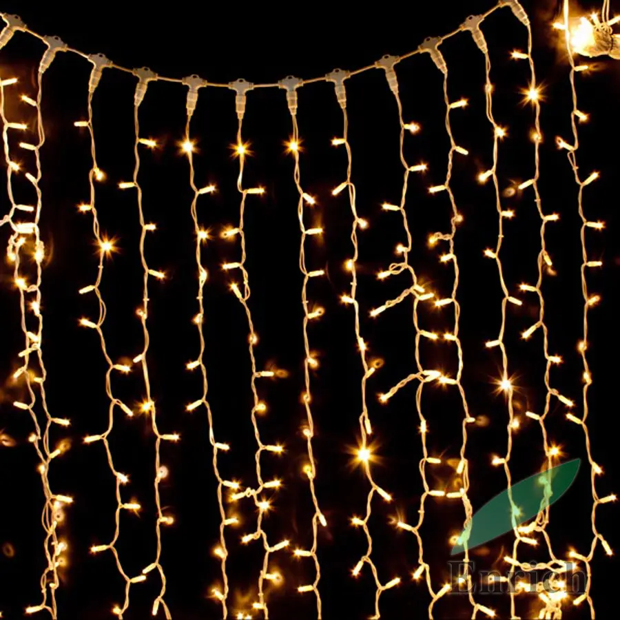 Outdoor Holiday Decorative Fairy LED Curtain String Lights with IP68